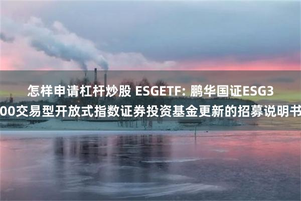 怎样申请杠杆炒股 ESGETF: 鹏华国证ESG300交易型开放式指数证券投资基金更新的招募说明书